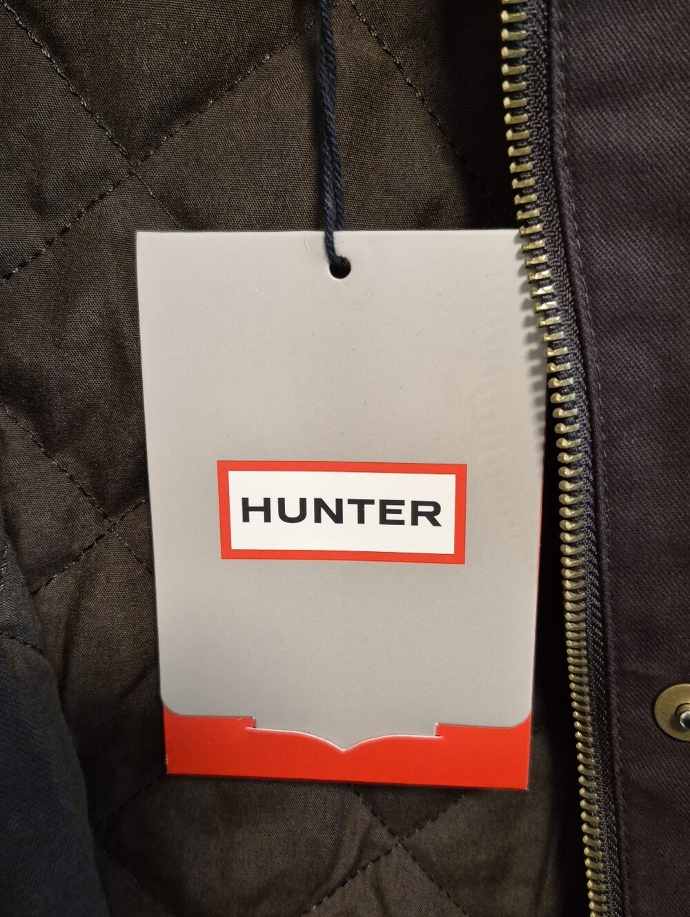 Hunter Barn Jacket Brown Canvas Corduroy Collar Boxy Oversized Sz L $149 NWT - Picture 14 of 16